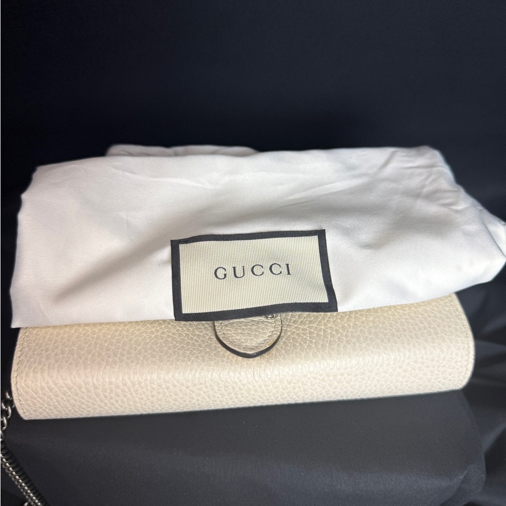 Gucci Ivory White Leather Dionysus Wallet on Chain (WOC) Bag - Picture 11 of 16